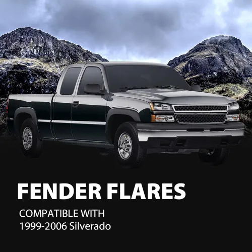 Vista 9 de Guardabarros G-PLUS 4 piezas para Chevy Silverado GMC Sierra 1999-2006 Also Fit Suburban & Yukon XL 2000-2006/Avalanche 2002-2006,Fit