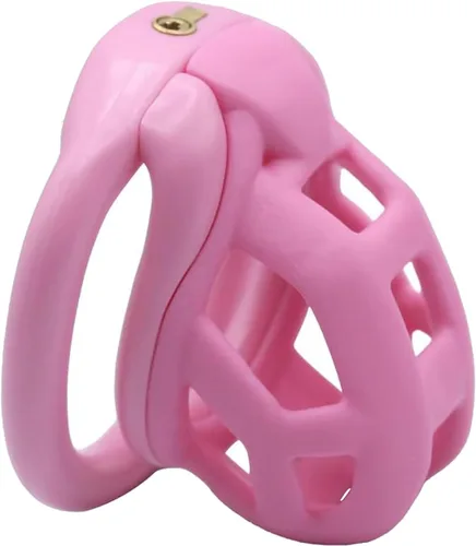 Vista 12 de Jaula de castidad de resina, dispositivo de castidad masculina 3.0 con 4 anillos, dispositivo de castidad masculina para pene, jaula de castidad