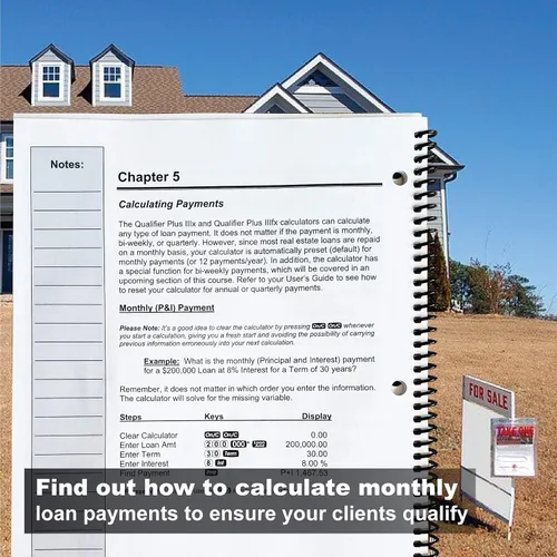 Vista 5 de Calculated Industries 2128 Qualifier Plus Training Program Workbook for Qualifier Plus IIIx y IIIfx Real Estate Finance Calculators 3 módulos