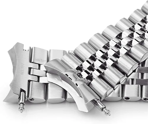 Vista 3 de Correa de reloj de metal Super-J Louis JUB de 0.866 in compatible con Seiko 5 5KX SRPD51 SRPD71 SRPE83