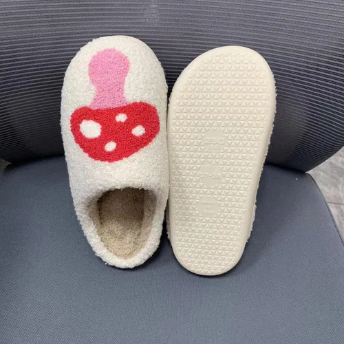 Vista 4 de Mushroom Stuff - Pantuflas kawaii para mujer, para interiores y exteriores, para mujer
