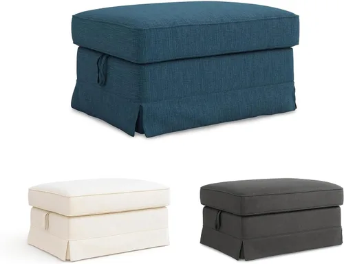 Vista 8 de Ektorp - Funda de repuesto para sillón IKEA Ektorp, funda para silla Ektorp, solo funda Ektorp (beige diario)