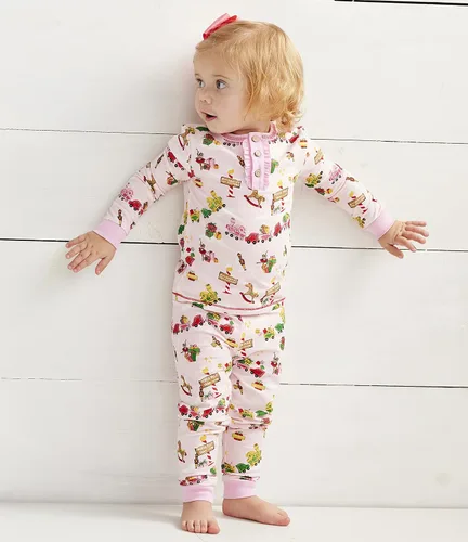 Vista 2 de Mud Pie Conjunto de pijama de Navidad para bebé niña