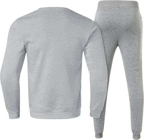Vista 5 de Conjunto de camiseta y pantalones para hombre, trajes de invierno a la moda, casual, cuello redondo, 2 piezas, pantalones deportivos