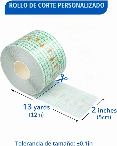 Vista 3 de LotFancy Vendaje de cuidado posterior del tatuaje, rollo de 2 "x 13 yardas