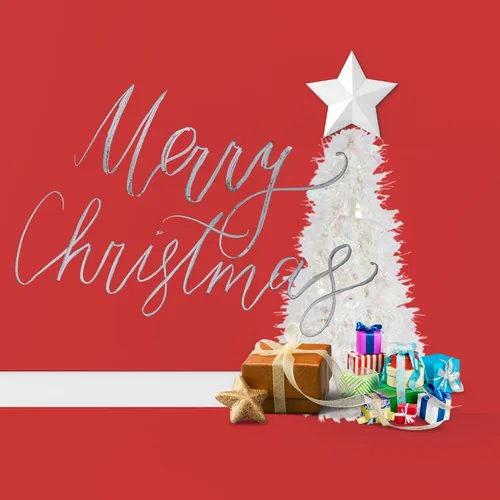 Vista 7 de Generic Árbol de oropel blanco iridiscente de Navidad, 10 pulgadas, material de PVC
