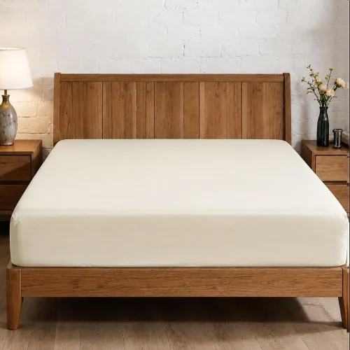 Vista 158 de Sábana bajera ajustable de lujo suave de 600 hilos, 100% algodón egipcio, sábana bajera ajustable individual con elástico alrededor, se adapta a