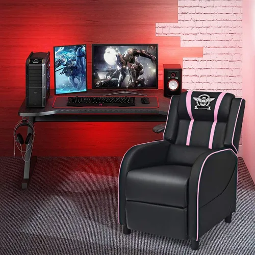 Vista 2 de DORTALA Silla de masaje para adultos, sofá reclinable ajustable con reposapiés y función de masaje, reclinable ajustable para sala de estar, asiento
