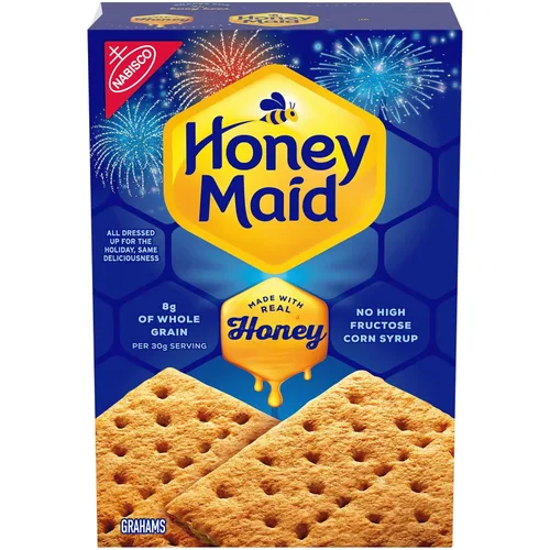 Vista 23 de Honey Maid Graham Crackers, bocadillos a granel para el almuerzo, 200 paquetes de bocadillos de 0.5 onzas