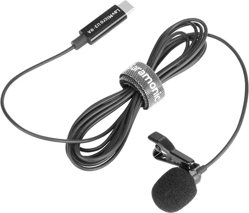 Vista 3 de Saramonic LavMicro U3-OA Micrófono de solapa omnidireccional compacto con clip diseñado para DJI Osmo Action con cable de 6.6 pies (6.6 ft)