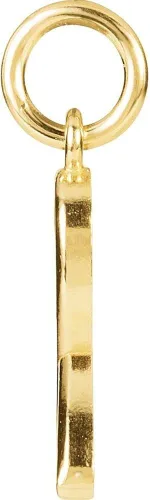 Vista 2 de Anillo colgante con cinta de conciencia del cáncer de mama (Ancho 0.268in)