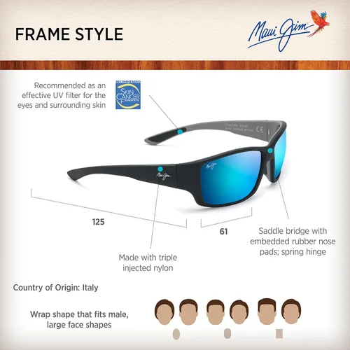 Vista 6 de Maui Jim Gafas de sol polarizadas Local Kine para hombre