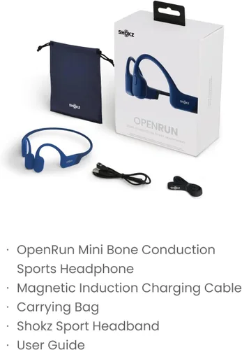 Vista 8 de SHOKZ OpenRun Mini (AfterSHOKZ Aeropex Mini) - Auriculares deportivos Bluetooth con conducción ósea (renovado)