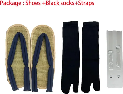 Vista 2 de GDAMSTO Zuecos de cosplay de anime con calcetines, zapatos, accesorios de disfraz