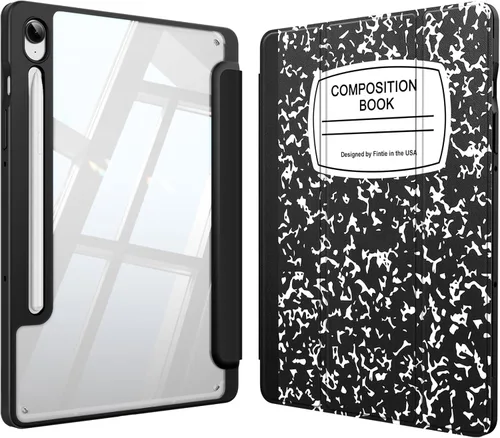 Vista 23 de Fintie Funda transparente para Samsung Galaxy Tab S10 Lite/S10 FE/S9 FE Negro