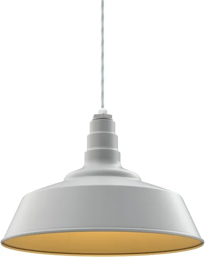 Vista 51 de Steel Lighting Co. Manhattan Warehouse Light Colgante montado en el techo Cúpula de 20 pulgadas vástago de 12 pulgadas Luz de granero
