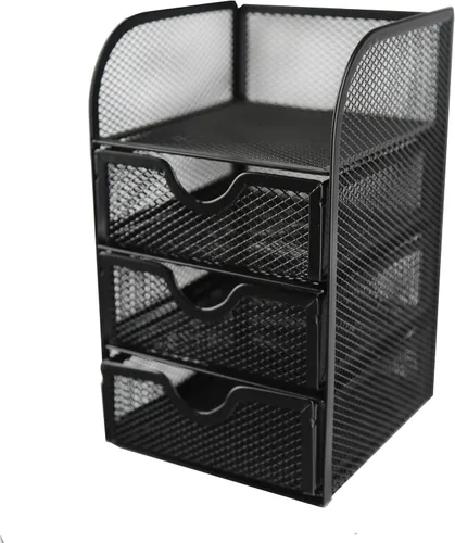 Vista 8 de Huron Mini organizador de suministros de escritorio de 3 cajones (1/4/24/96) (1 ud)