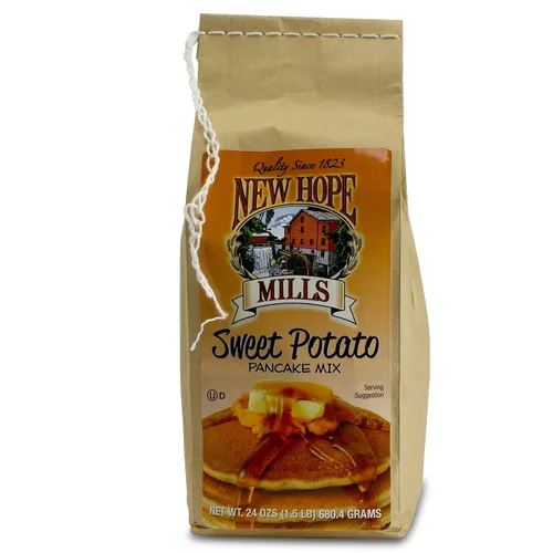 Vista 2 de New Hope Mills Mezcla de panqueques saborizadas, dos bolsas de 24 onzas, tu elección de 5 variedades diferentes (batata)