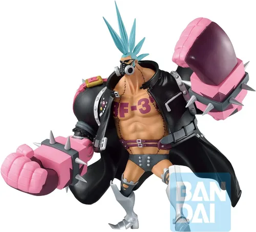 Vista 2 de Ichibansho Figure - Una pieza - Franky (película roja), estatua coleccionable de Bandai Spirits