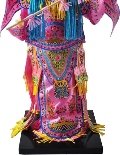 Vista 6 de NW Figura de seda de artesanía tradicional china de 12 pulgadas, adornos coleccionables de personajes antiguos chinos para decoración del hogar