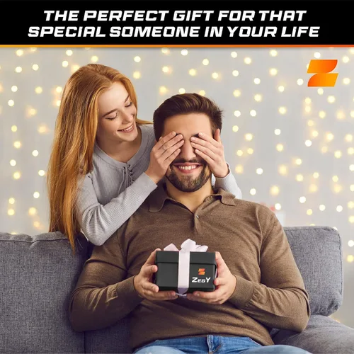 Vista 3 de ZEGY Billetera delgada para hombre Billetera de cuero de fibra de carbono premium Cartera plegable para hombres con 8 ranuras y clip de dinero
