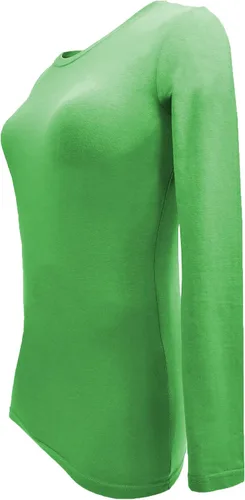 Vista 112 de Natural Uniforms Camiseta Under Scrub para mujer, cuello redondo, manga larga, paquete de 3, paquete múltiple de 3