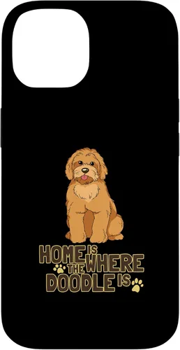 Vista 4 de Funda dorada para iPhone 11 Goldendoodle Dood Funny Doodle Dog