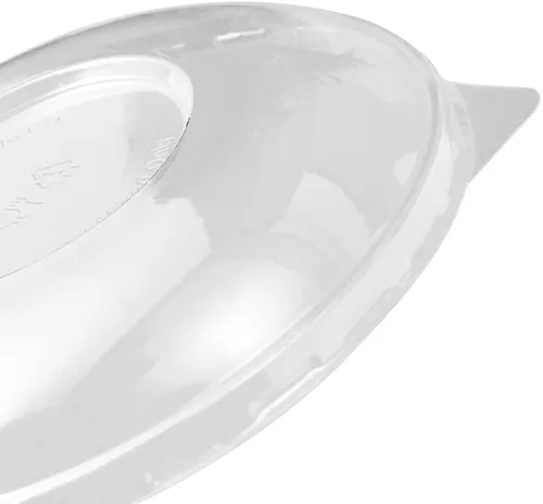 Vista 7 de Restaurantware Solo tapas: tapas Thermo Tek para ensaladeras desechables de 8 – 12 – 16 onzas, 50 tapas redondas para cuencos de delicatessen – Los
