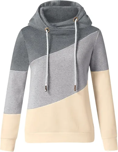 Vista 3 de Womens Hoodie Sweatshirt Women's O-Neck Hoodie Long Sleeve Pure Color Womens Sports Sweatshirts Hoodies