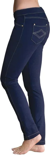 Vista 3 de Jeans PajamaJeans con corte ancho y tejido elástico, para mujer