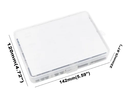 Vista 7 de Espaciadores roscados no roscados de plástico métrico DE 7 mm DI 3.2 mm (de 2 mm a 30 mm) Kit de surtido para tornillos M3;Espaciadores
