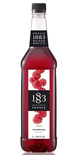 Vista 109 de 1883 Jarabe de Amaretto para bebidas, fabricado en Francia, botella de plástico de 1 litro