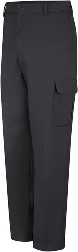 Vista 3 de Pantalones cargo industriales Red Kap para hombre, resistente a las manchas, de calce relajado Negro