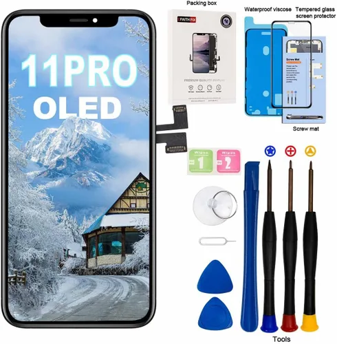 Vista 27 de EFAITHFIX para iPhone 11 Reemplazo de pantalla LCD de 6.1 pulgadas, ensamblaje de marco, pantalla LCD y digitalizador de pantalla táctil 3D con kit