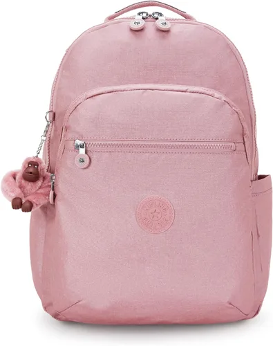 Vista 55 de Kipling Seúl - Mochila pequeña para tableta, diseño de flores acuáticas, talla única