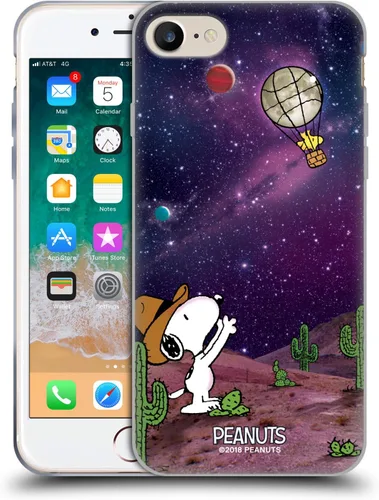 Vista 126 de Head Case Designs Funda de gel con licencia oficial de Peanuts Nebula Cactus Needles Snoopy Space Cowboy [protección de grado militar] compatible