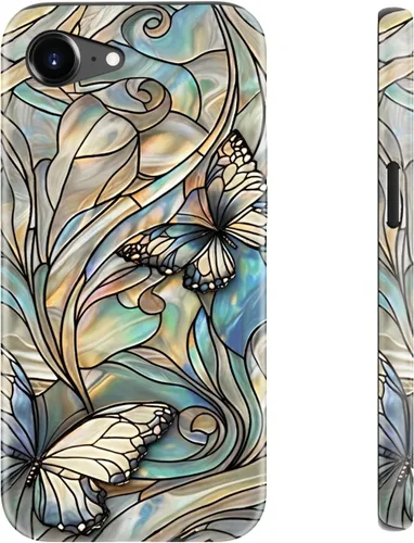 Vista 97 de LUHOURI Funda para iPhone 12 Mini, compatible con carga inalámbrica, doble capa, interior de silicona suave + carcasa exterior dura, bonito diseño