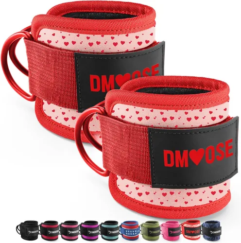 Vista 38 de DMoose Ankle Strap for Cable Machine - One Size Fit with Premium Padding, Workout Kickback Ankle Cuffs, Ankle Bands for Working Out, Booty Workouts