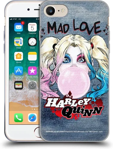 Vista 32 de Head Case Designs Funda de gel suave con licencia oficial de Batman DC Comics Bubblegum Harley Quinn Graphics compatible con Apple iPhone 7