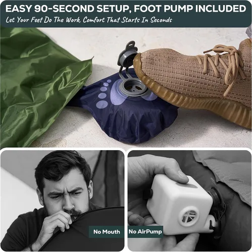 Vista 7 de Gear Doctors® Ether - Colchoneta de dormir ultraligera de 17.5 onzas – Colchón de aire para mochilero – Colchón de camping – Colchoneta inflable