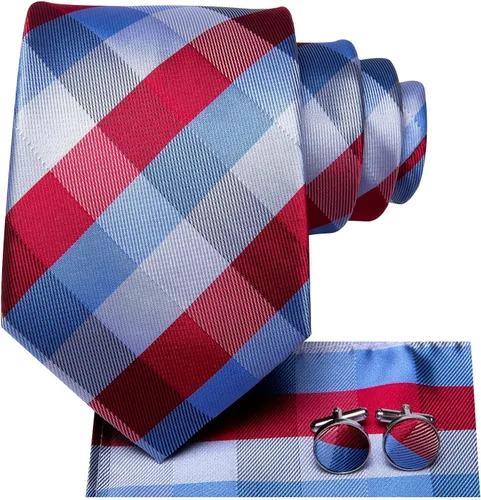 Vista 136 de Dubulle Corbata tejida de cachemira para hombre y gemelos de pañuelo para hombre, conjunto de gemelos para boda formal y negocios