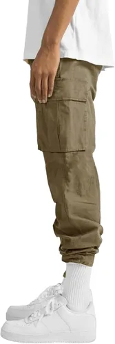 Vista 2 de THWEI Pantalones cargo para hombre, pantalones deportivos casuales de algodón, holgados, rectos