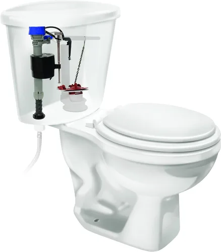 Vista 4 de Fluidmaster K-400H-040-T5 PerforMAX Kit de reparación de inodoro con válvula de llenado y aleta de 3 pulgadas, multicolor