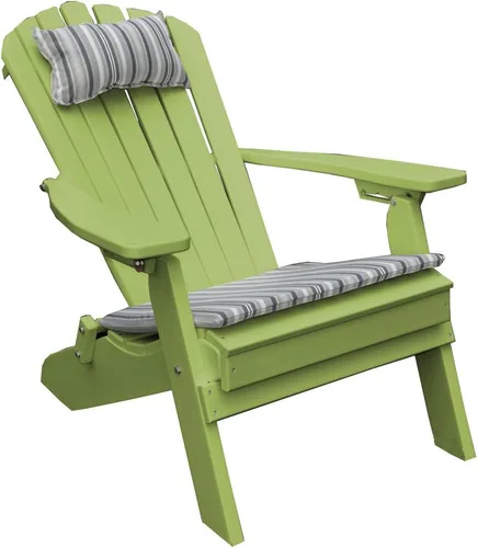 Vista 6 de A & L Furniture Polywood - Silla Adirondack plegable/reclinable, tamaño único, Naranja