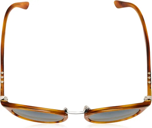 Vista 4 de Persol PO3108S - Gafas de sol redondas, Rayas AzulNaranja
