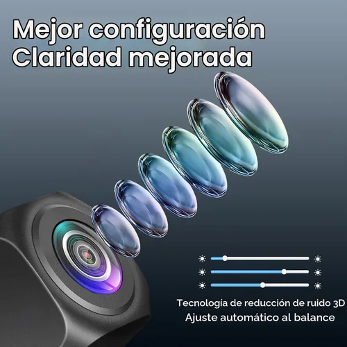 Vista 5 de Cámara de respaldo para matrícula, cámara de marcha atrás para coche AHD Rear View Camera, IP69 Waterproof Universal Stainless Bracket Back up