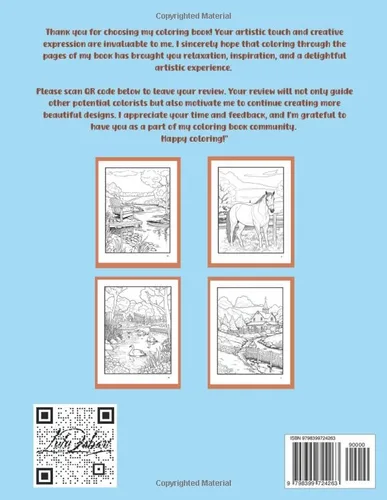 Vista 2 de Countryside Adult Coloring Book Country Farm Coloring Book For Relaxation