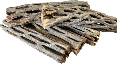 Vista 7 de Madera natural de cholla para decoración de acuarios, camarones y peceras (4 pulgadas (paquete de 2)