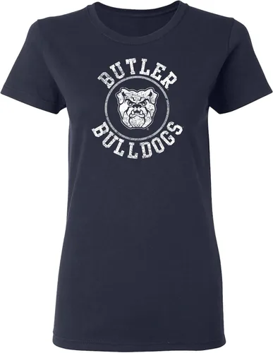 Vista 26 de NCAA - Camiseta para mujer, diseño de círculo envejecido, color del equipo, universidad