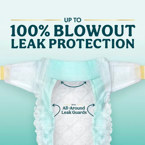 Vista 6 de Pampers Pañales Swaddlers, talla 4 (15-34 libras), 150 unidades, sin fragancia, hipoalergénicos, absorbentes, recomendados por pediatras, seguros